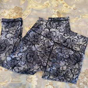 Paisley Lululemon Wunder under cropped legging